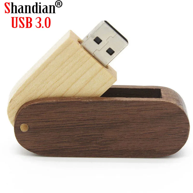 USB флеш накопитель SHANDIAN деревянный поворотный 4/8/16/32/64 гб 1 шт.|USB флэш-накопители| |