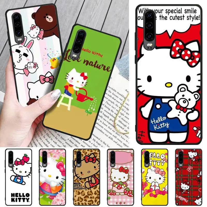 HaNismt красивый чехол Hello Kitty для телефона Huawei P8 lite 2017 P9 P10 20Pro Lite Pro P30lite P Smart