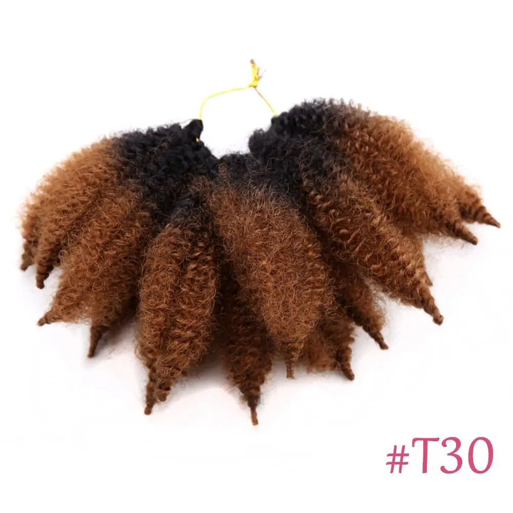 Amir Soft Afro kinky Curly Twist Braids Crochet Hair Synthetic Braiding Hair Extension For Black/ White Women 3