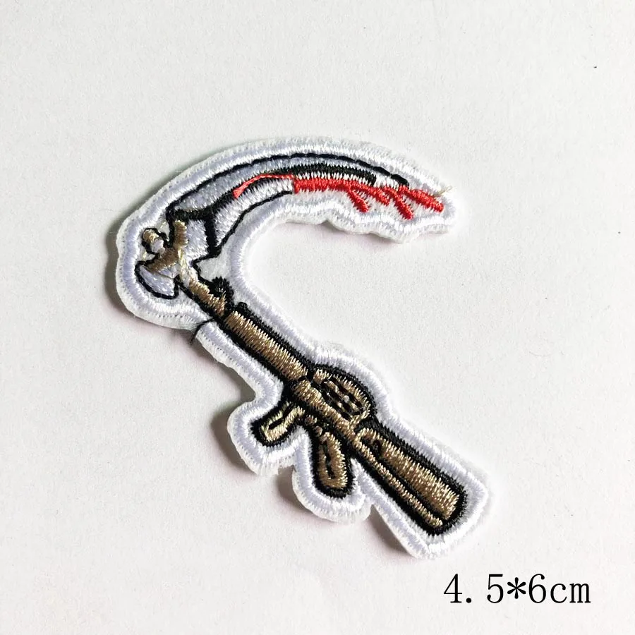 Skull Hand Cartoon Embroidered Iron-On Patch - DIY Apparel Accessory