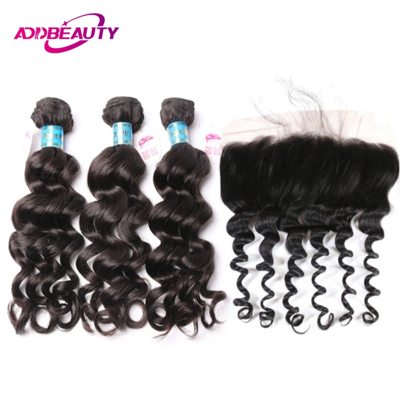 

Peruvian Unprocessed Raw Virgin Double Drawn Human Hair Bundle With 13x4 Lace Frontal Natural Wave Color Ear To Ear