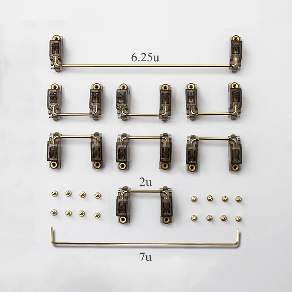 Screw Type Stablizer Mechanical Keyboard 61 64 87 96 104 108 DIY Kits Purple Black Transparent 6.25u 2u 7u Stable PCB Stabilizer keyboard computer wireless