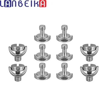 

5/10pcs 1/4"-20 D Shaft D-ring Mounting Screw Adapter Tripod Monopod Quick Release Plate Camera Fixing Screw Adapter Durable