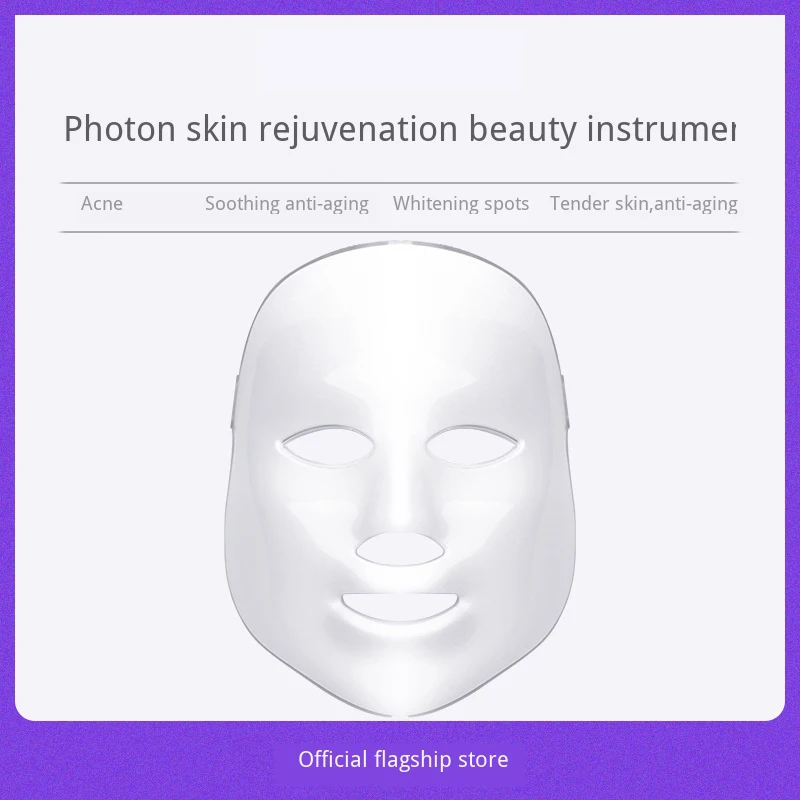  7 Colors Light Face Mask Therapy Photon Led Facial Light Therapy Remover Led Mask For Skin Care Ant - 4000429633769