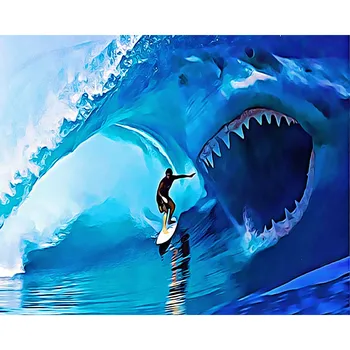 

ROYALDREAM Painting By Numbers Canvas Painting Home Wall Art Picture For Living Room Unique Gift