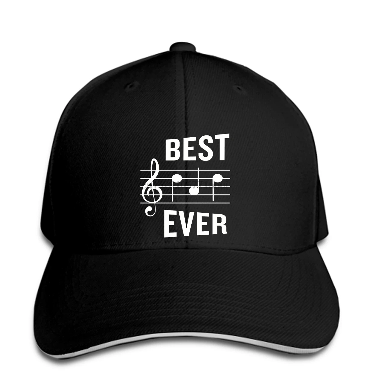 Бейсболка с принтом для мужчин и женщин забавная Кепка надписью Best Dad Ever Music Note