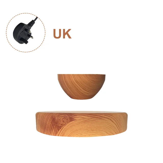Levitating Air Bonsai Pot Rotating Flower Planter Magnetic Levitation Suspension Flower Floating Pot Desk Home Office Decor 02 UK PLUG