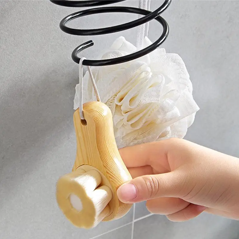 

Adhesive Wall Mounted Metal Hair Dryer Holder Spiral Hairdryer Hanging Rack Blower Organizer Shelf For Bathroom Barber