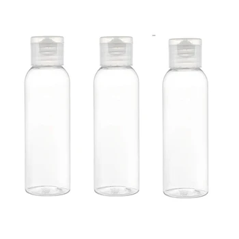

50/60/100ml Clear Plastic Travel Bottles Flip Cap Empty Bottles Refillable Bottles Containers for Cosmetics, Lotion, Liquids