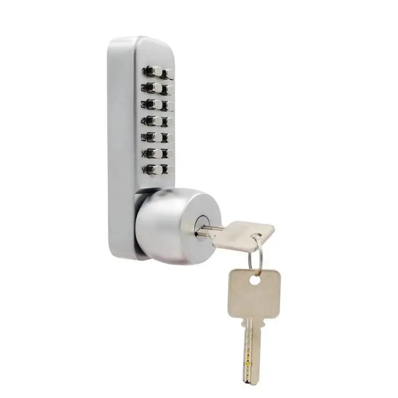 

Mechanical Digital Button Door Lock Keypad Code Combination Lock with Keys