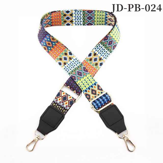 Bag Parts Accessories Shoulder Strap  for Handbags Adjustable Bag strap leather Belt Wide Rainbow  Purse Strap for Bag Replaceme JD-PB-024
