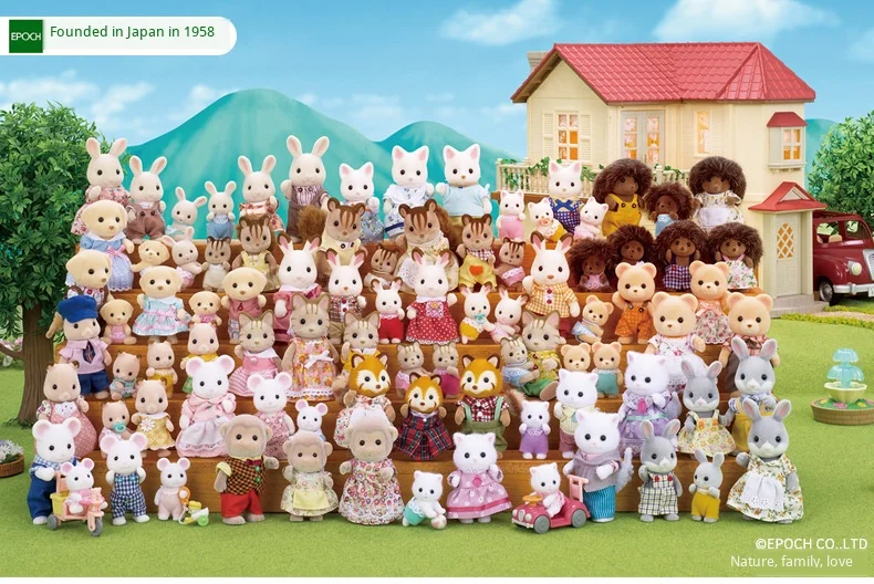 Sylvanian Families серия Twins 32218 белая мышь 51238 хомяк 32318 ореховая белка игровой дом