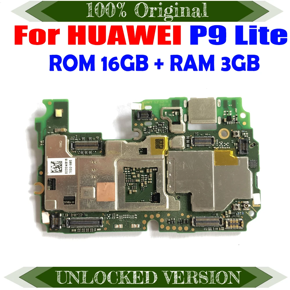 16G ROM 3G Full Tested for Huawei P9 Lite Motherboard Original Unlocked for  Huawei P9 Lite Motherboard Logic Board mainboard