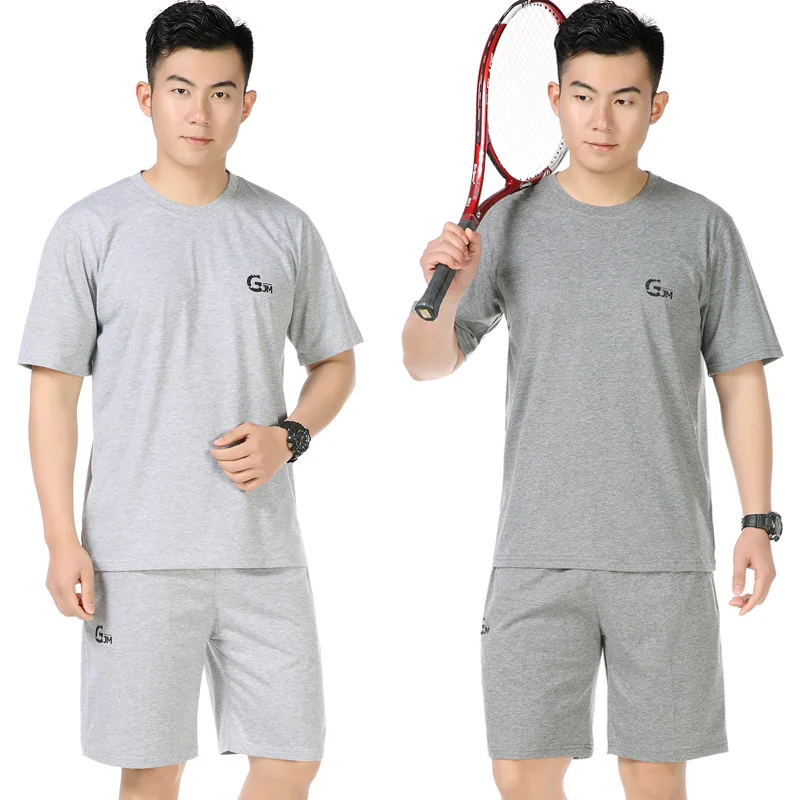 

Sports Set Men's Summer Middle-aged MEN'S Short-sleeved Shorts Leisure Suit Daddy Clothes Two-Piece Set