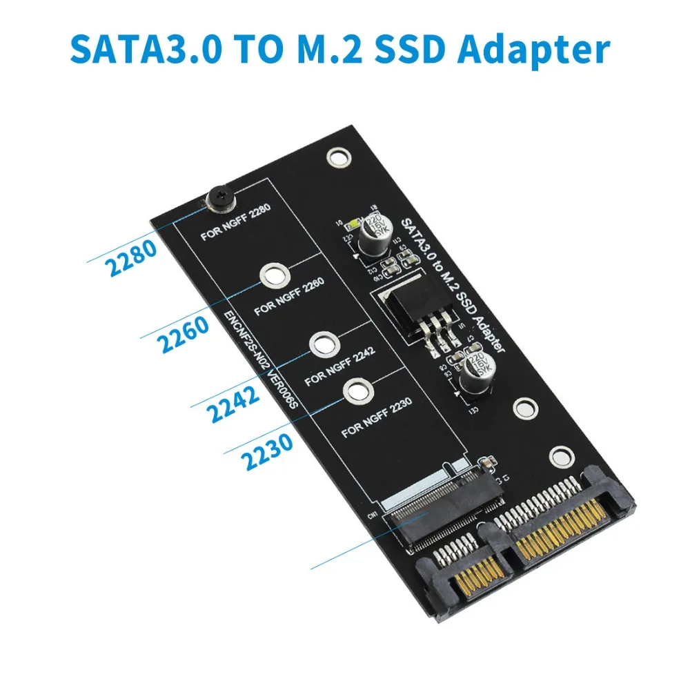 XT-XINTE NGFF (M2) SSD 2,5 "SATA адаптер M.2 2,5 дюйма NGFF SSD на SATA3 конвертировать карты