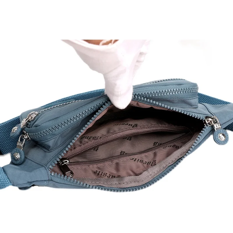 Women Designer Nylon Waist Packs Korean Style Female Fanny Pack 2023 New Crossbody Messenger Chest Bags Sac Banane Femme 4