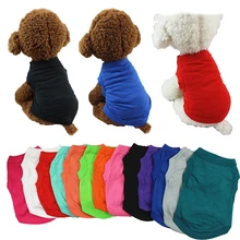 GMT Wholesale Custom Pure Cotton Dog Vest Spring and Summer Multicolor Pet Clothes Dogs Clothes Dog Cooling Vest