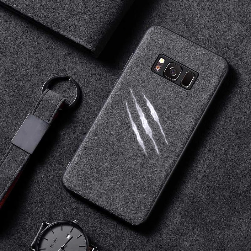 Роскошный кожаный чехол для телефона samsung Galaxy S10 Plus S10E S8 S9 S9P Note 8 9 10 Plus, силиконовый чехол с логотипом автомобиля Бэтмена - Цвет: Scratch