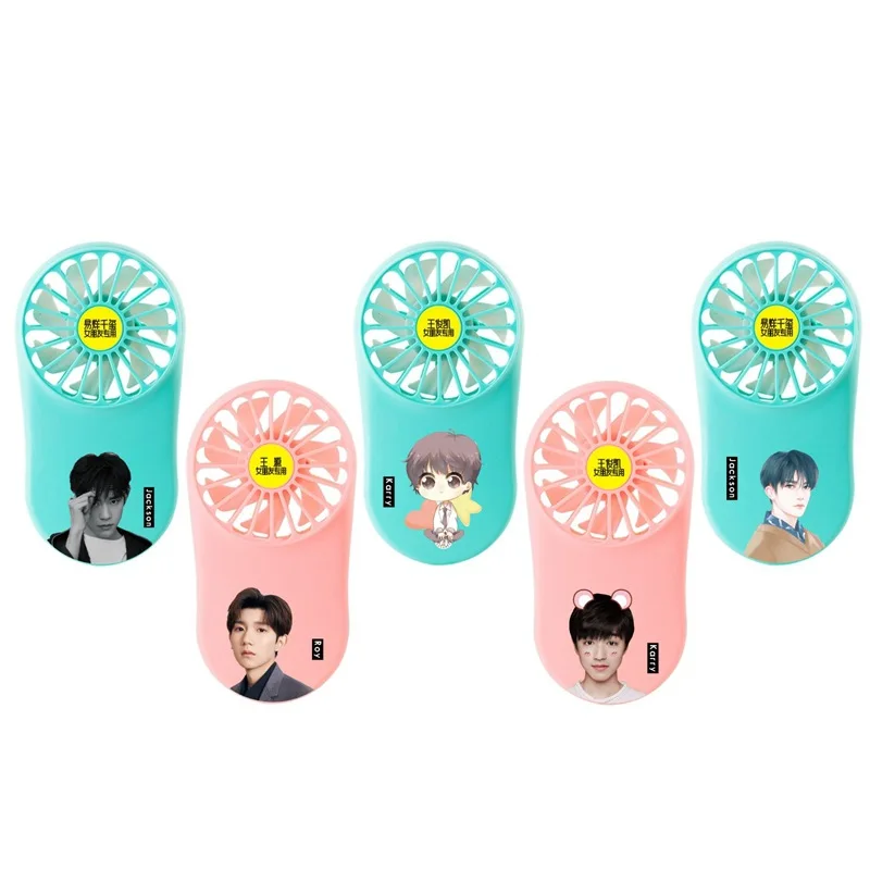 

TFBoys Related Products Wang Junwork Kirkland & Ellis Jackson Birthday Gift Small Handheld Fan Mini Mute Electric Fan