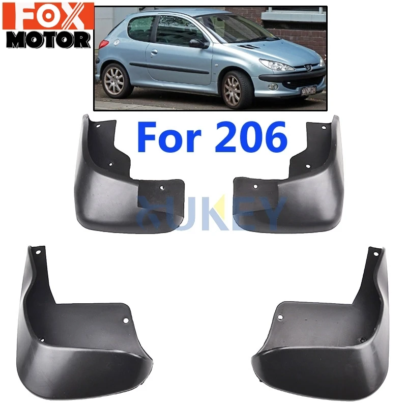 Для peugeot 206 хэтчбек люк 1998-2012 Брызговики крыло брызговиков Передние Задние Литые