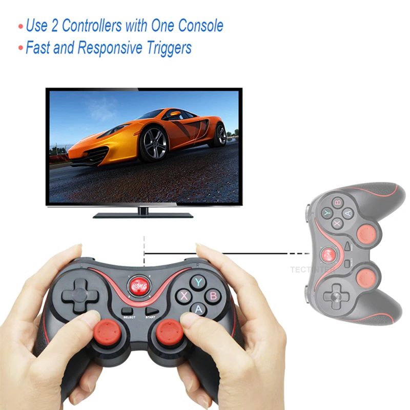Беспроводной игровой контроллер Bluetooth 3 0 Terios T3/X3 для PS3/Android смартфонов планшетных