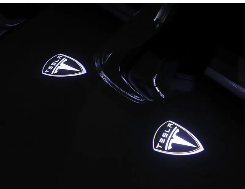 2 шт. для Tesla модель S- Tesla модель X S Y логотип проектор светодиодный декоративный светильник двери автомобиля Добро пожаловать светильник s Shadow светильник