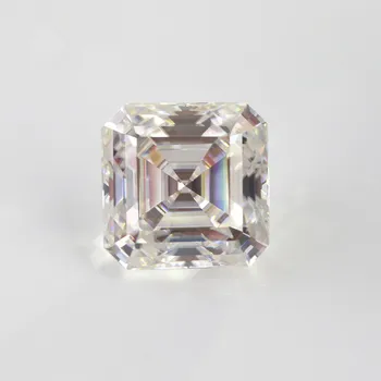 

Include Certificate Test Positive 1.5 Carat 6.5x6.5 mm Asscher Cut D Color Moissanite VVS 3Ex For 10/14/18K Customized Jewelry