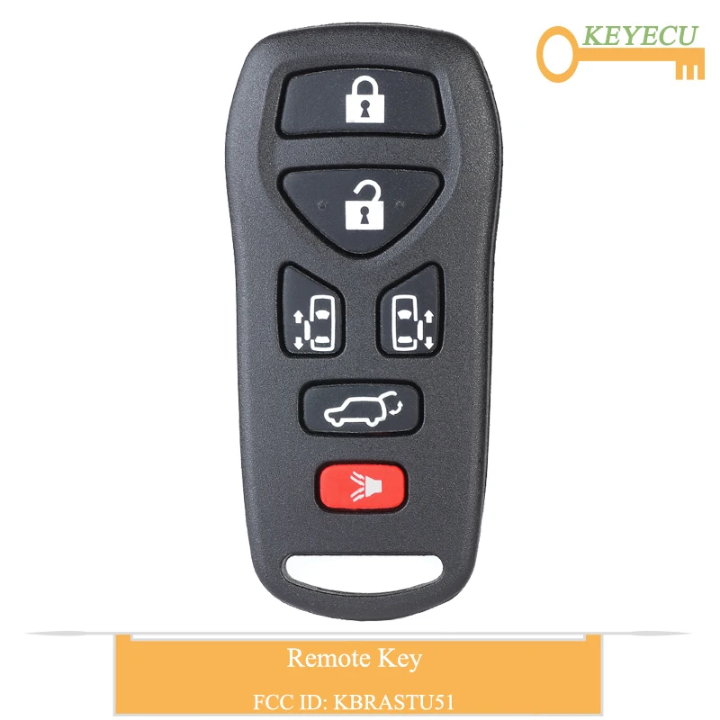 Пульт дистанционного управления без ключа KEYECU для Nissan Quest 2004 2005 2006 2007 2008 2009 Fob 6