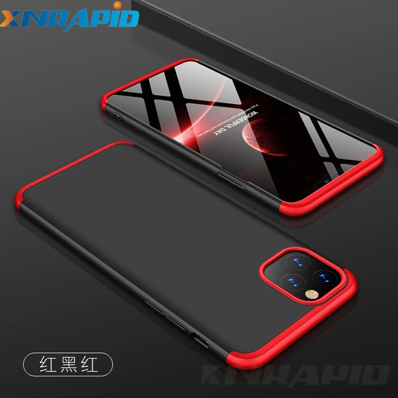 

3 in 1 Hard PC Full Protection Phone Case For iPhone 11 Pro Max Case Luxury Shockproof Back Cover Case For iPhone 11 pro Case