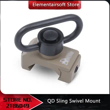 Тактический QD слинг поворотное крепление Кнопка Weaver 20 мм рейку быстросъемное кольцо для слинга набор адаптер Охота