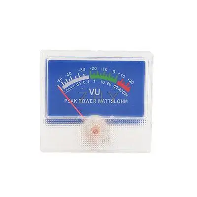 

500uA 700 Ohm 50mm x 55mm No Lamp FM FM Audio Panel VU Meter