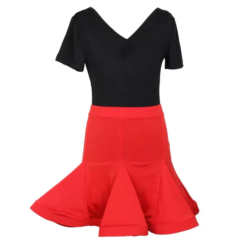 Woman Latin Dance Skirt Fishbone Tango Costume Training Dress Performance Wears Sexy Rumba Samba Dance Skirt for Women Girl dance dress dance skirt