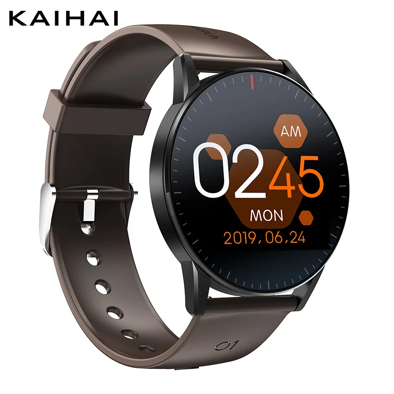 Смарт часы kaihai на android пульсометр фитнес трекер секундомер управление музыкой