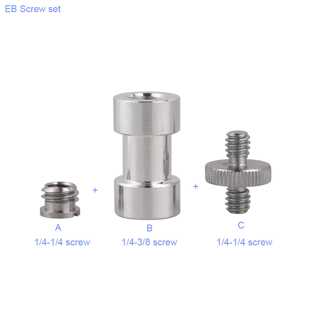 

1/4 to 3/8 EB Convert Camera Screw for Canon/Nikon/Sony/Pentax/Sigma Tripod Monopod Quick Release Plate Photo Studio Accessories