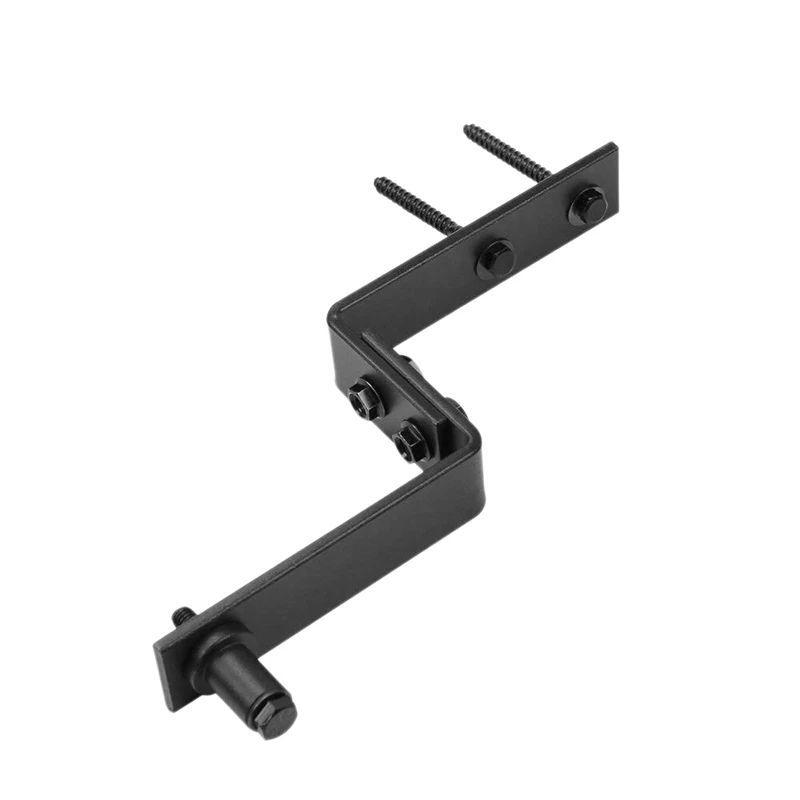 

Steel Bypass Bracket Wall Mount Sliding Barn Doors Hardware Rack Part Z Design