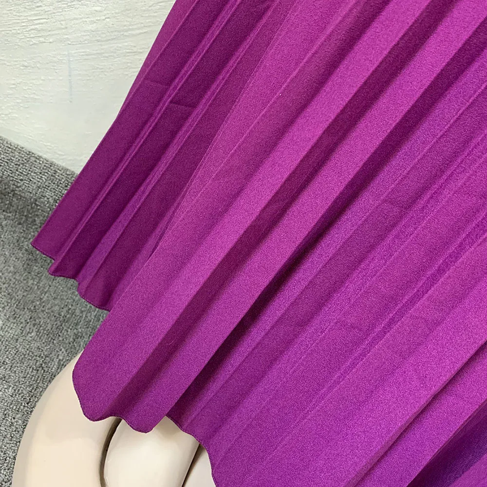 Spring Fall 3D Flowers Shiny Silver Pink African Women Party Dresses Solid Red Loose Pleated Long Dresses Maxi Dresses Elegant