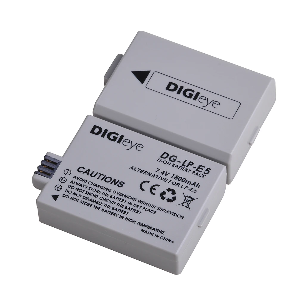 1800mAh LP-E5 LPE5 Battery for Canon EOS Rebel XS Rebel T1i Rebel