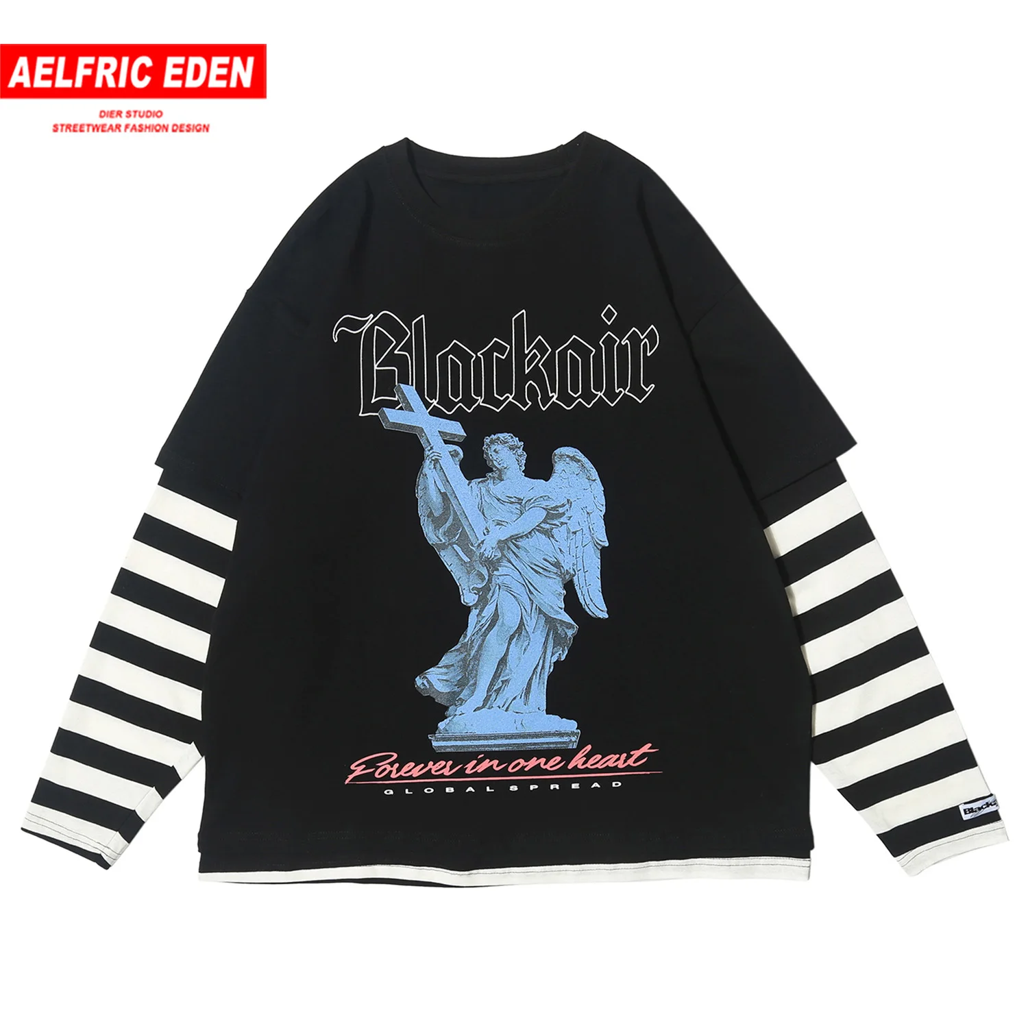 Aelfric Eden поддельные две части Blackair печати мужские толстовки 2020 Харадзюку хип хоп