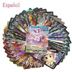 TagTeam – cartes brillantes Pokemon 2022 V, Version espagnole, 100GX 100, meilleure vente, jeu, Collection pour enfants, jouets commerciaux, nouvelle Collection 100 