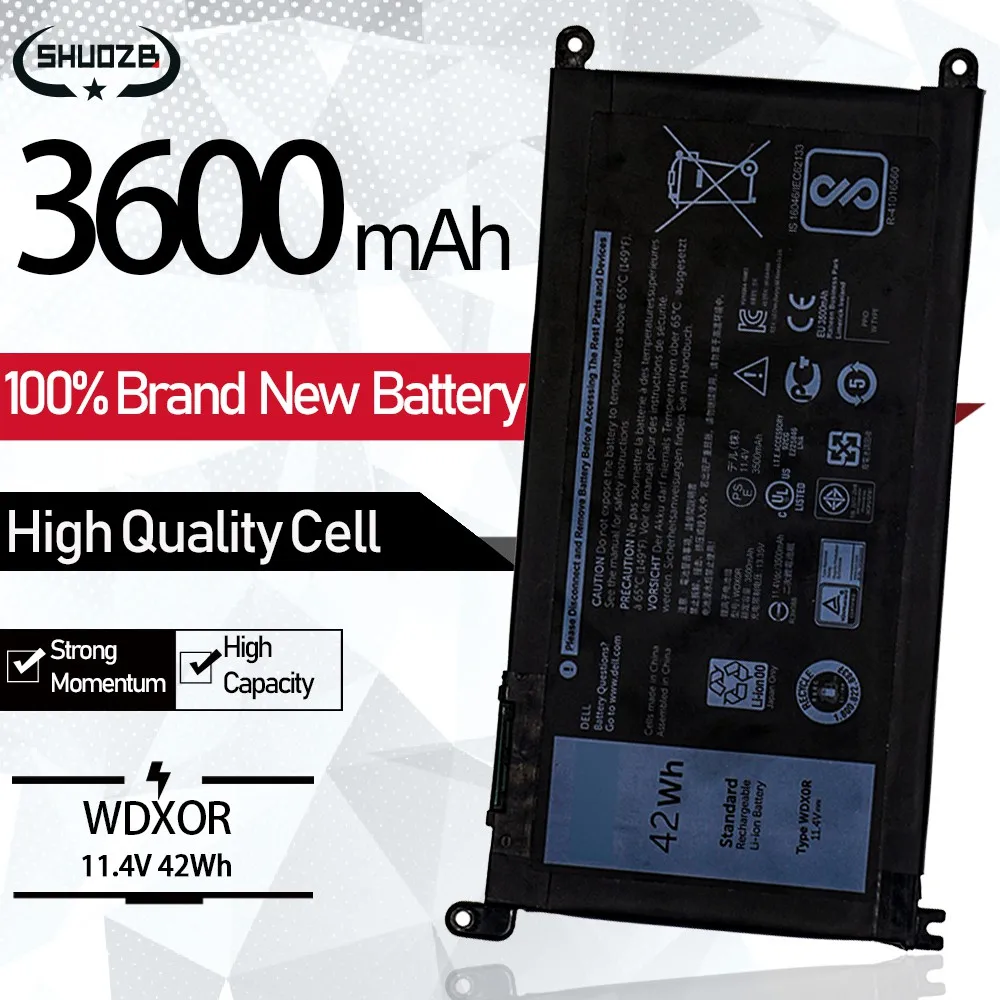 Новинка WDXOR T2JX4 3CRH3 FC92N 0FC92N 03CRH3 0T2JX4 CYMGM P74G P74G001 WDX0R для Dell Latitude Vostro 13 14 15 17 7368 7460