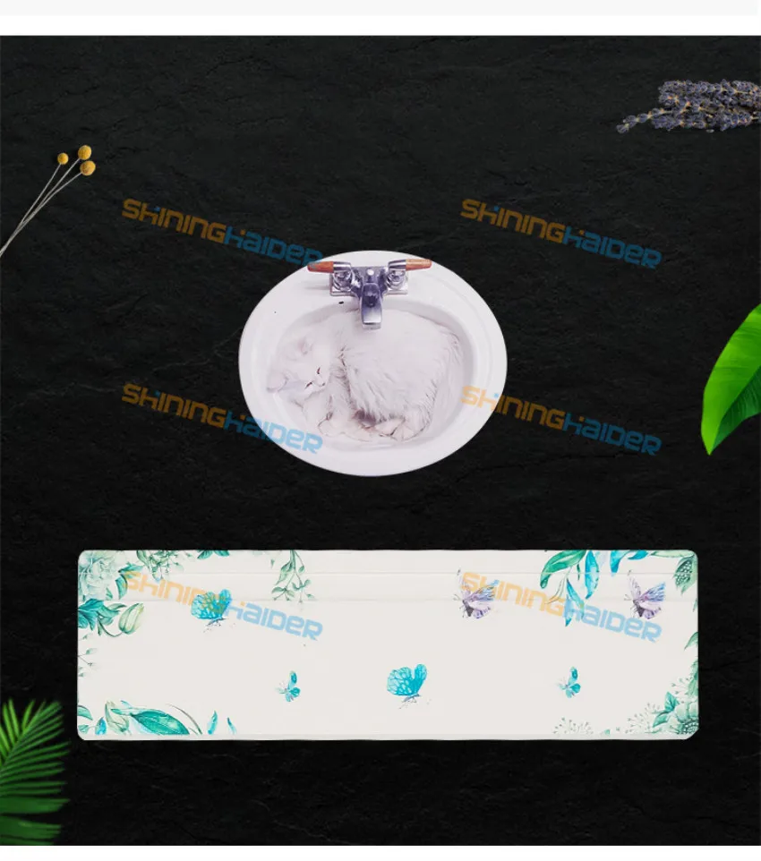 Diatom mud моечный стол coaster водонепроницаемый коврик для мыла diatom земля мыльница для мытья