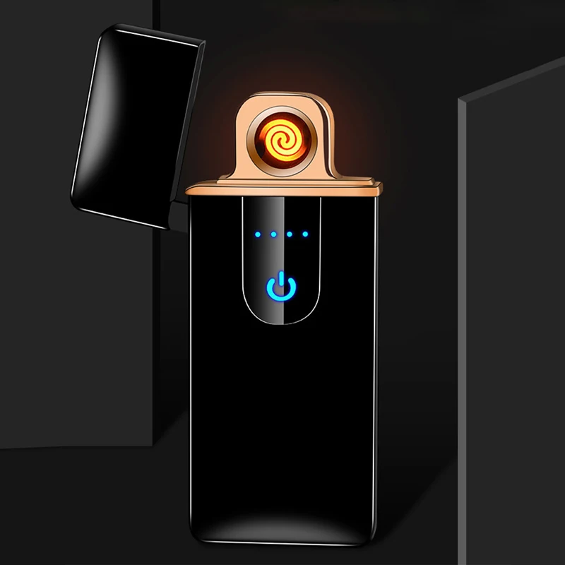 Новинка USB перезаряжаемая электрическая зажигалка с сенсорным датчиком