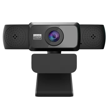 

1080P HD Webcam Streaming Computer Camera for Computer Video Calling Conferencing 360° Rotatable JR Deals