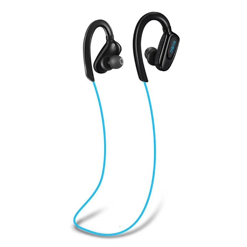 S5 Bluetooth наушники беспроводные наушники спортивные басы Bluetooth наушники с микрофоном для телефона Auriculares - Цвет: Blue