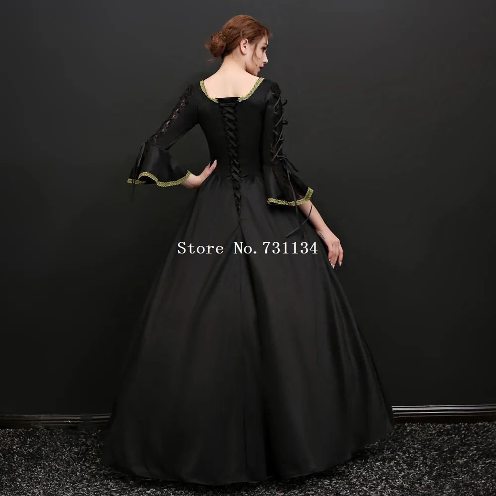 Ball Gowns for Women Long Sleeve 18th Century Costumes Steampunk Masquerade  Dresses with Choker - Walmart.com