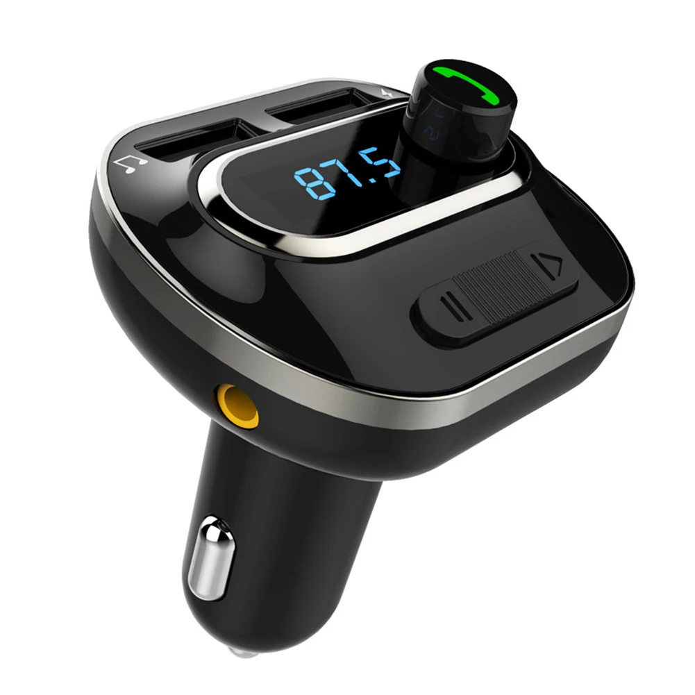 Автомобильный аудио T19 Автомобильный MP3-плеер Bluetooth громкой связи USB зарядное устройство fm-передатчик радио адаптер mp3 модулятор MP4 дисплей проигрывателя