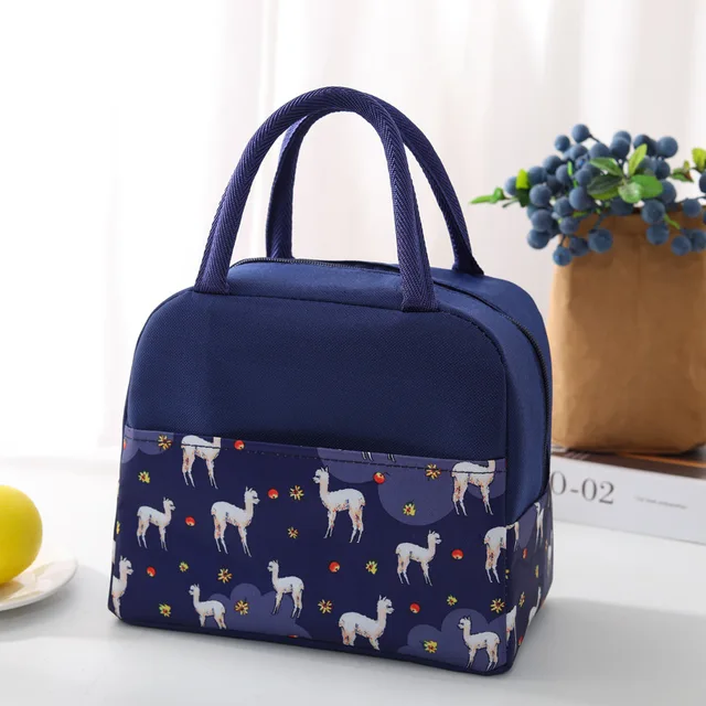 1PCs Fresh Cooler Bags Waterproof Nylon Portable Zipper Thermal Oxford Lunch Bags For Women Convenient Lunch Box Tote Food Bags S