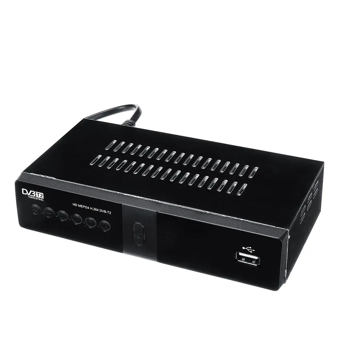 ЕС Plug Full HD 1080P DVB-T2 спутниковый ресивер цифровой дисплей ТВ приставка ТВ приёмники телеприставка USB2.0 тюнер приемники