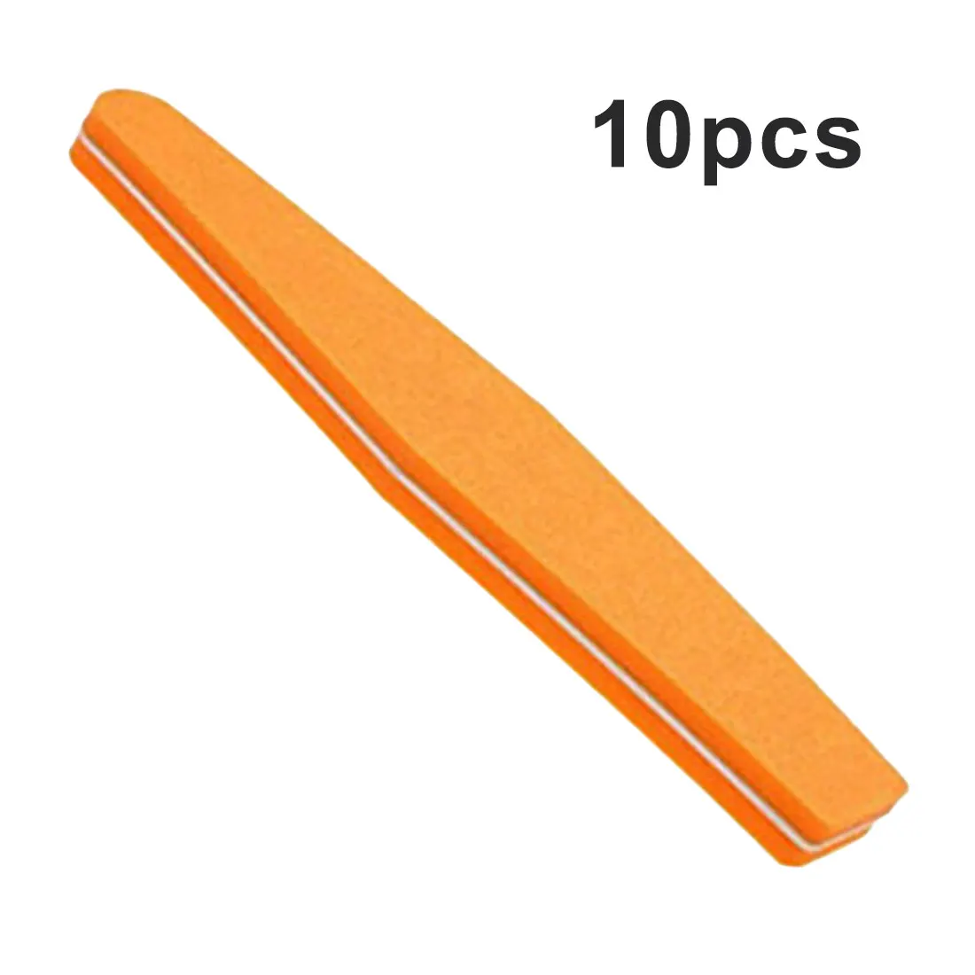 orange 10 шт Профессиональные пилки для ногтей буфера для ногтей Тонкий полумесяц набор для декора ногтей - Цвет: orange