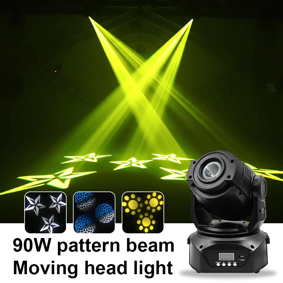 

Dj disco bar party nightclub stage light 90W LED moving head 60W/90W pattern moving head light DMX512 equipment